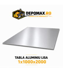 Tabla aluminiu lisa 1mm, 1000x2000mm (1050A)